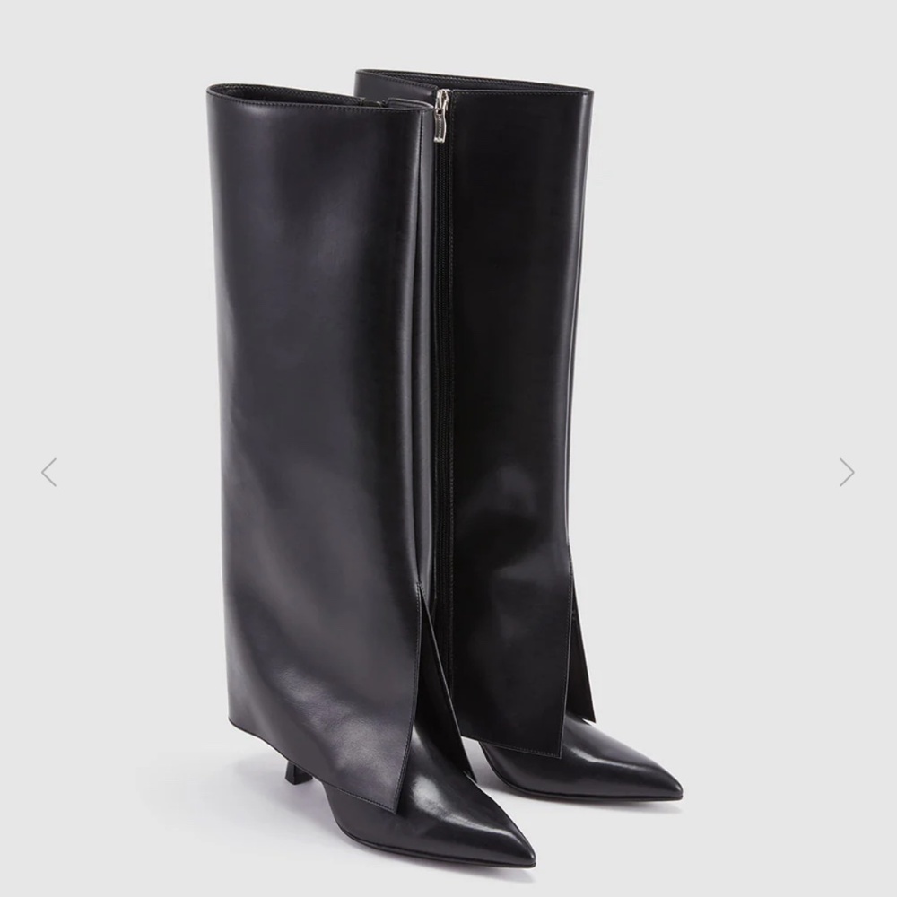 Urban revivo faux leather black boots Us 7.5